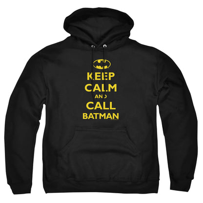 Batman Call Batman Mens Hoodie Black Officially Licensed