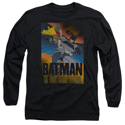 Batman Dk Returns Mens Long Sleeve Shirt Black Officially Licensed