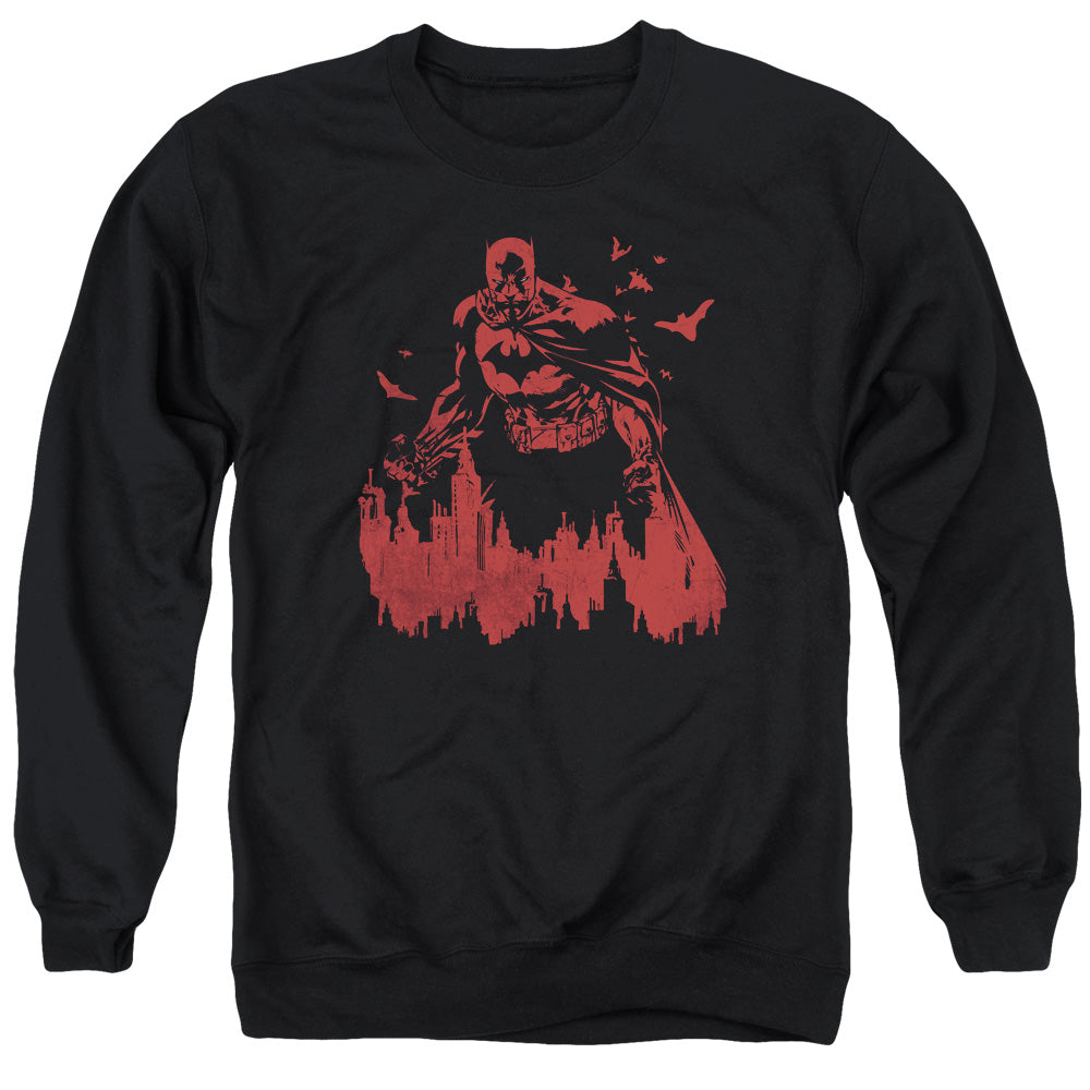 Batman Red Knight Mens Crewneck Sweatshirt Black