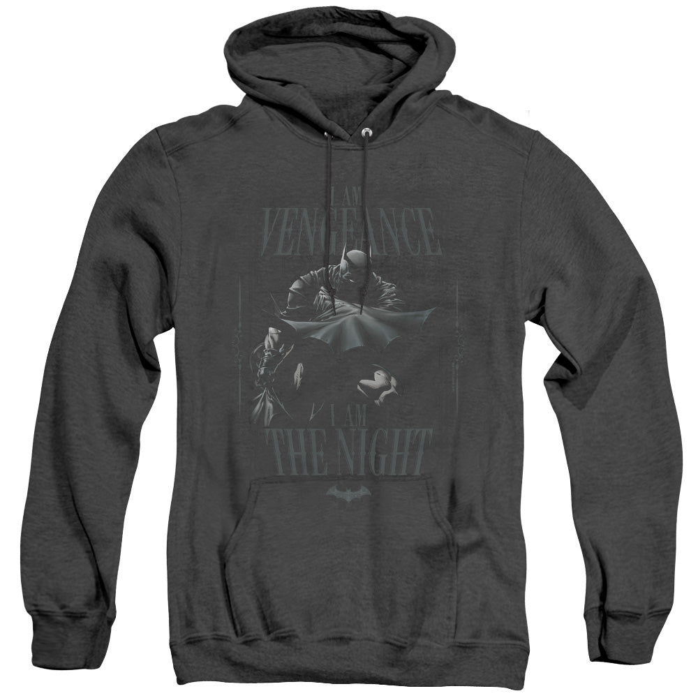 Batman I Am Heather Mens Hoodie Black Officially Licensed