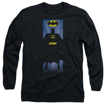 Batman Batman Block Mens Long Sleeve Shirt Black Officially Licensed