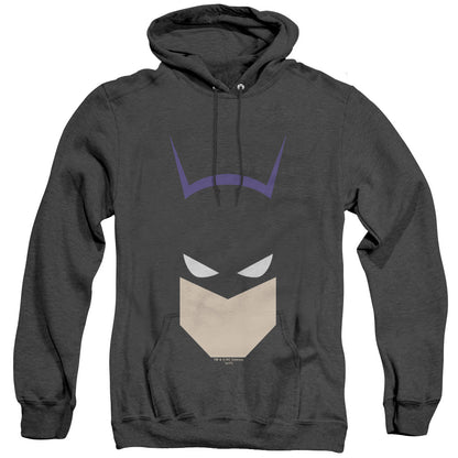 Batman Bat Head Heather Mens Hoodie Black Officially Licensed