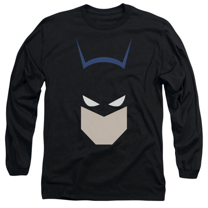 Batman Bat Head Mens Long Sleeve Shirt Black Officially Licensed