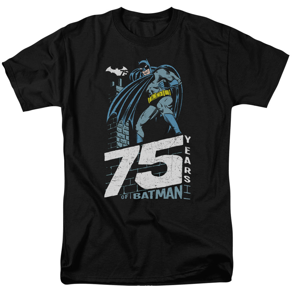 Batman Rooftop Mens T Shirt Black