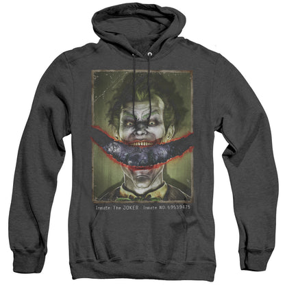 Batman Aa Split Lip Heather Mens Hoodie Black Officially Licensed