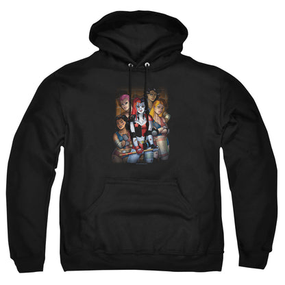 Batman Bad Girls Mens Hoodie Black Officially Licensed