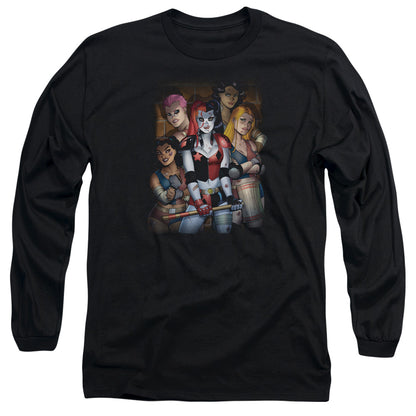 Batman Bad Girls Mens Long Sleeve Shirt Black Officially Licensed