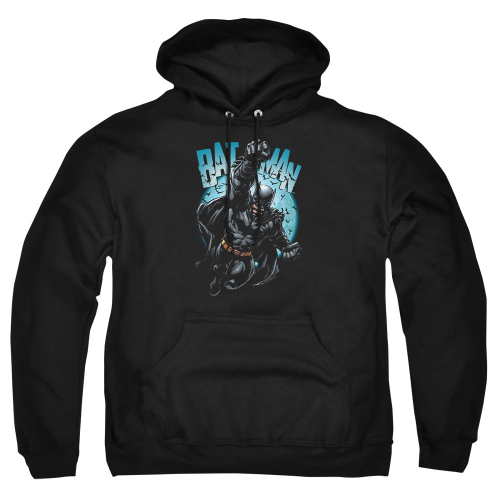 Batman Moon Knight Mens Hoodie Black Officially Licensed