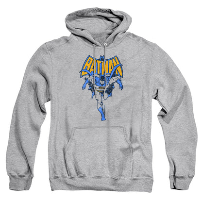 Batman Vintage Run Mens Hoodie Athletic Heather Officially Licensed