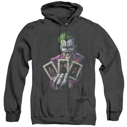 Batman 3 Of A Kind Heather Mens Hoodie Black Officially Licensed