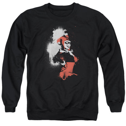 Batman Splattered Couple Mens Crewneck Sweatshirt Black
