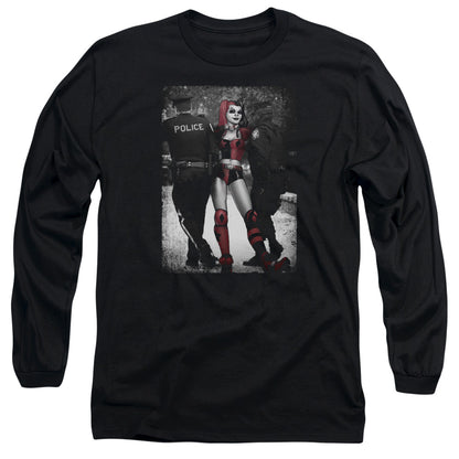 Batman Arrest Mens Long Sleeve Shirt Black Officially Licensed
