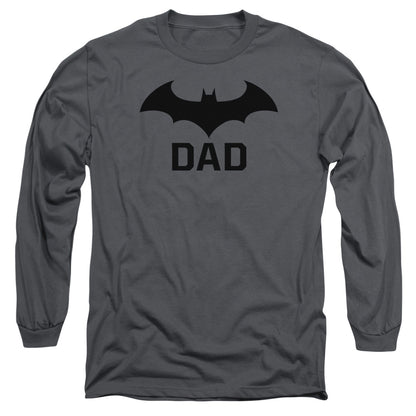 Batman Hush Dad Mens Long Sleeve Shirt Charcoal Officially Licensed