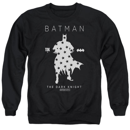 Batman Star Silhouette Mens Crewneck Sweatshirt Black