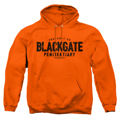 Batman Blackgate Mens Hoodie Orange Officially Licensed
