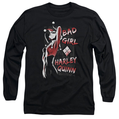 Batman Bad Girl Mens Long Sleeve Shirt Black Officially Licensed