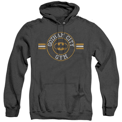 Batman Gotham City Gym Heather Mens Hoodie Black Officially Licensed