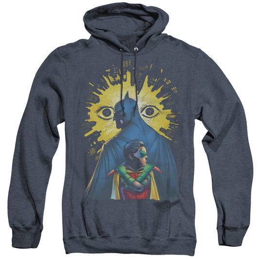 Batman Watchers Heather Mens Hoodie Navy Officially Licensed