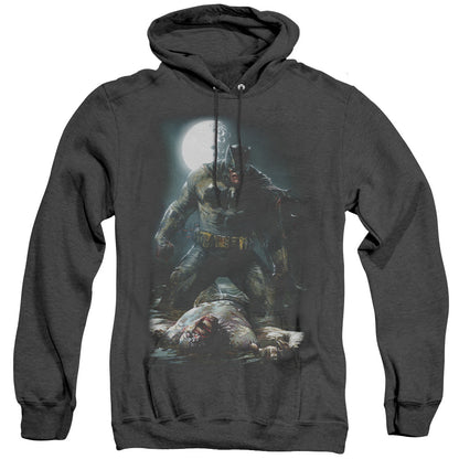 Batman Mudhole Heather Mens Hoodie Black Officially Licensed