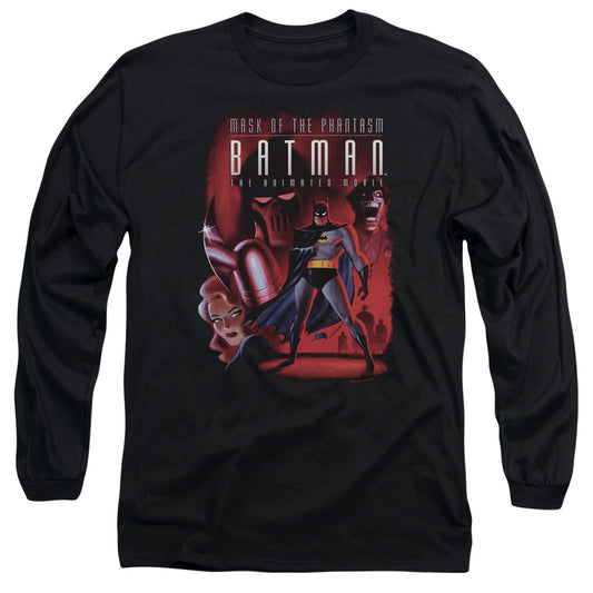 Batman Phantasm Cover Mens Long Sleeve Shirt Black Officially Licensed