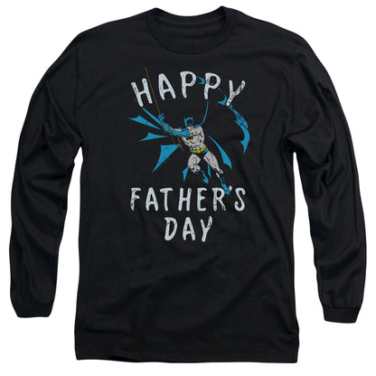 Batman Fathers Day Mens Long Sleeve Shirt Black Officially Licensed