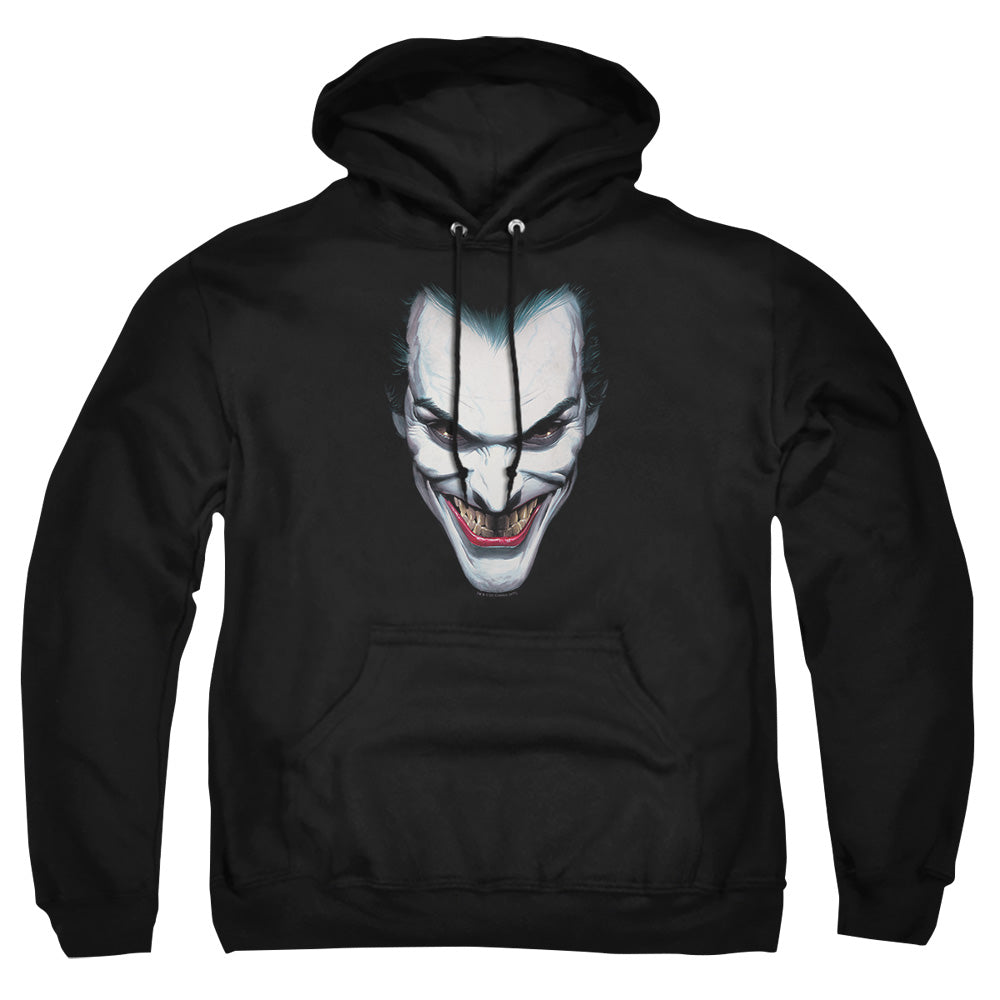Batman Joker Portrait Mens Hoodie Black Officially Licensed