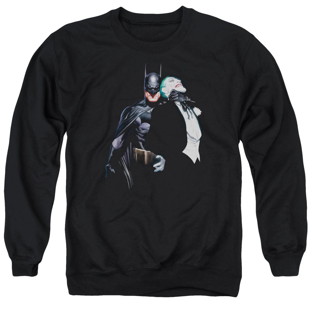 Batman Joker Choke Mens Crewneck Sweatshirt Black