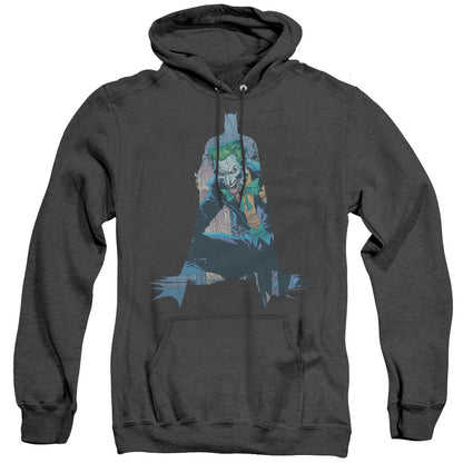 Batman Scene Inside Heather Mens Hoodie Black Officially Licensed