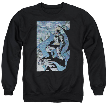 Batman Seurbat Mens Crewneck Sweatshirt Black