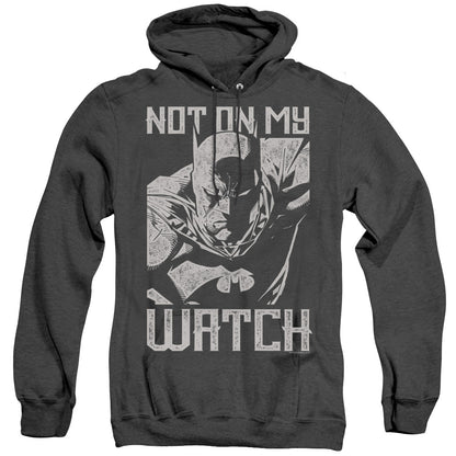 Batman Watch Heather Mens Hoodie Black Officially Licensed