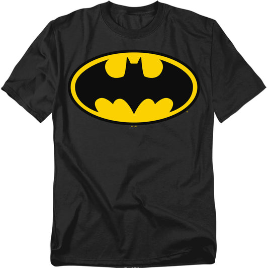 Batman Classic Logo Mens T Shirt Black