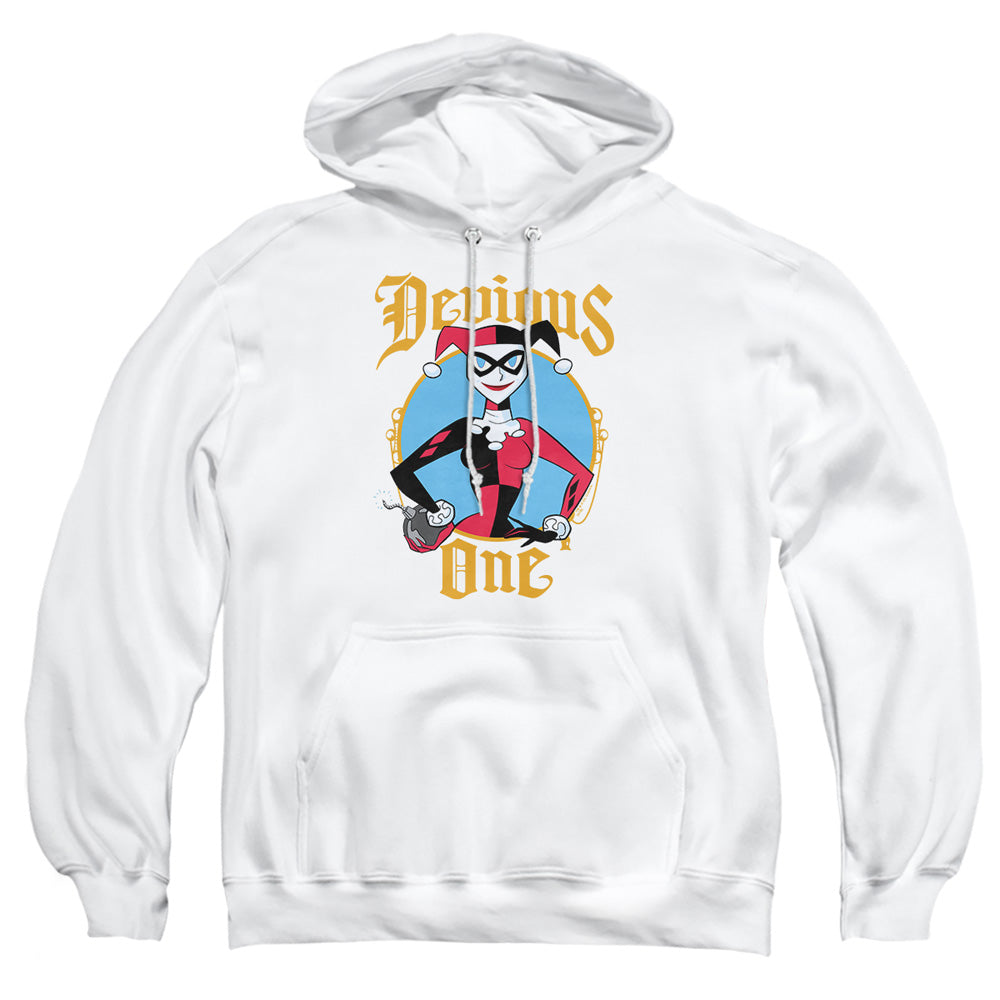 Batman Devious One Mens Hoodie White Officially Licensed