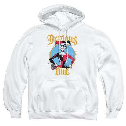 Batman Devious One Mens Hoodie White Officially Licensed