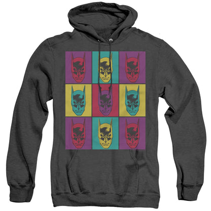 Batman Warhol Batman Heather Mens Hoodie Black Officially Licensed