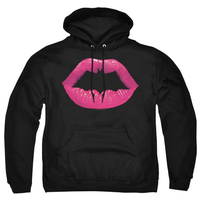 Batman Bat Kiss Mens Hoodie Black Officially Licensed