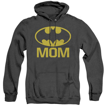 Batman Bat Mom Heather Mens Hoodie Black Officially Licensed