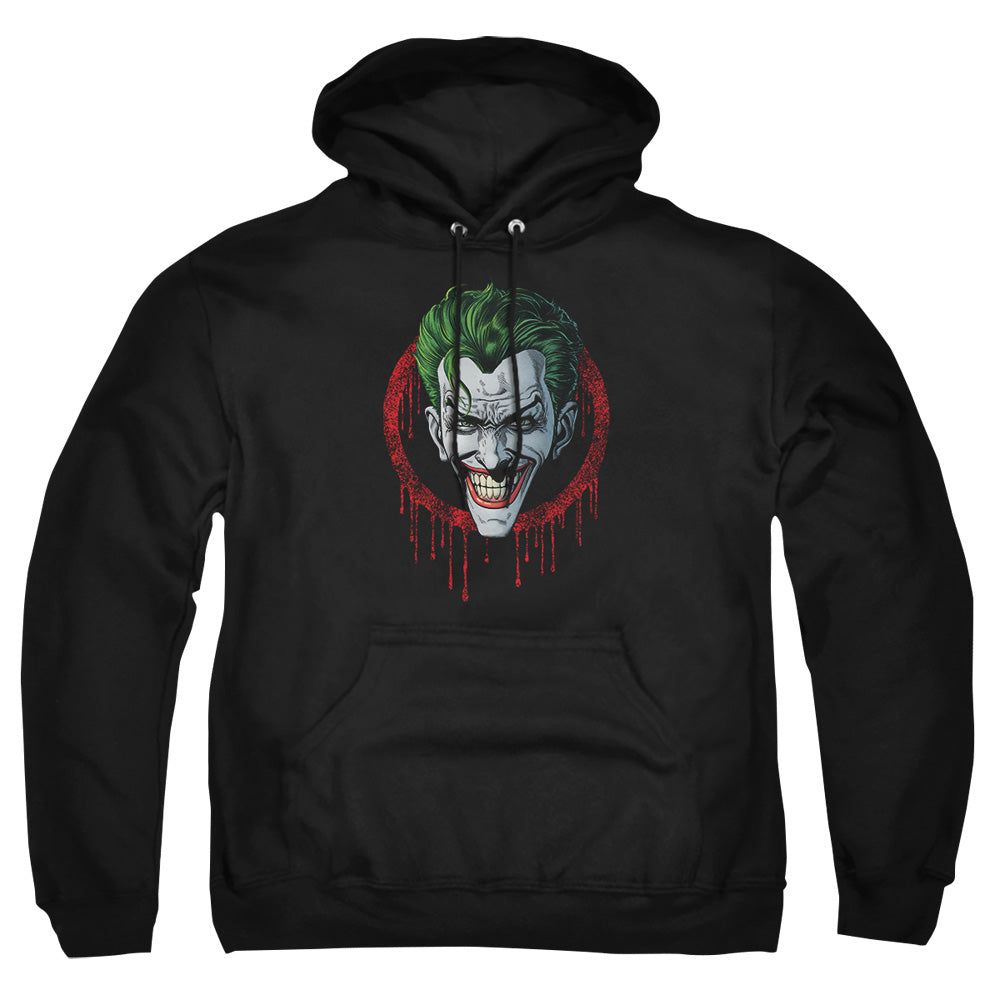 Batman Joker Drip Mens Hoodie Black Officially Licensed