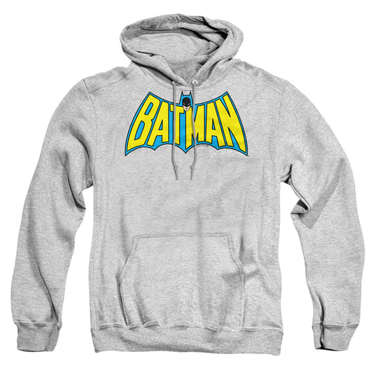 Batman Wintage Batman Logo Mens Hoodie Athletic Heather Officially Licensed