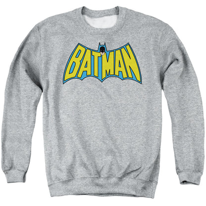 Batman Wintage Batman Logo Mens Crewneck Sweatshirt Athletic Heather