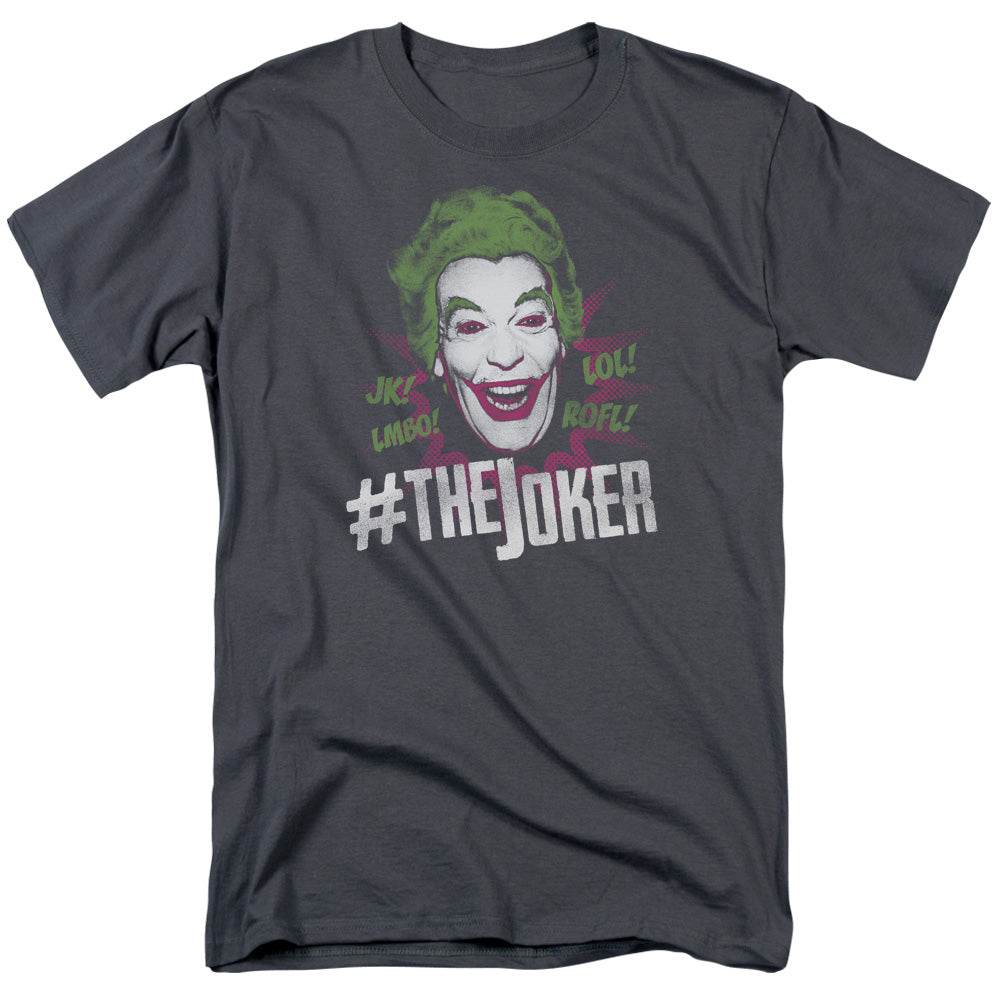 Batman Classic Tv #Joker Mens T Shirt Charcoal