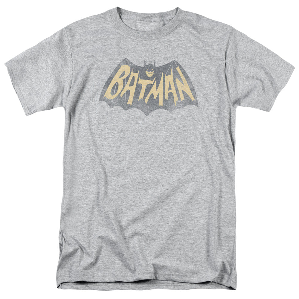 Batman Classic Tv Show Logo Mens T Shirt Athletic Heather