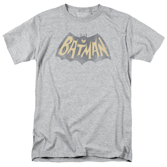Batman Classic Tv Show Logo Mens T Shirt Athletic Heather