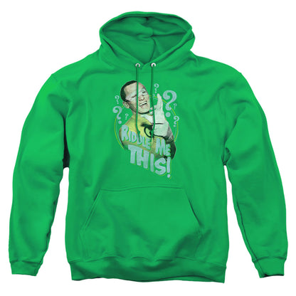 Batman Classic Tv Riddle Me This Mens Hoodie Kelly Green Officially Licensed