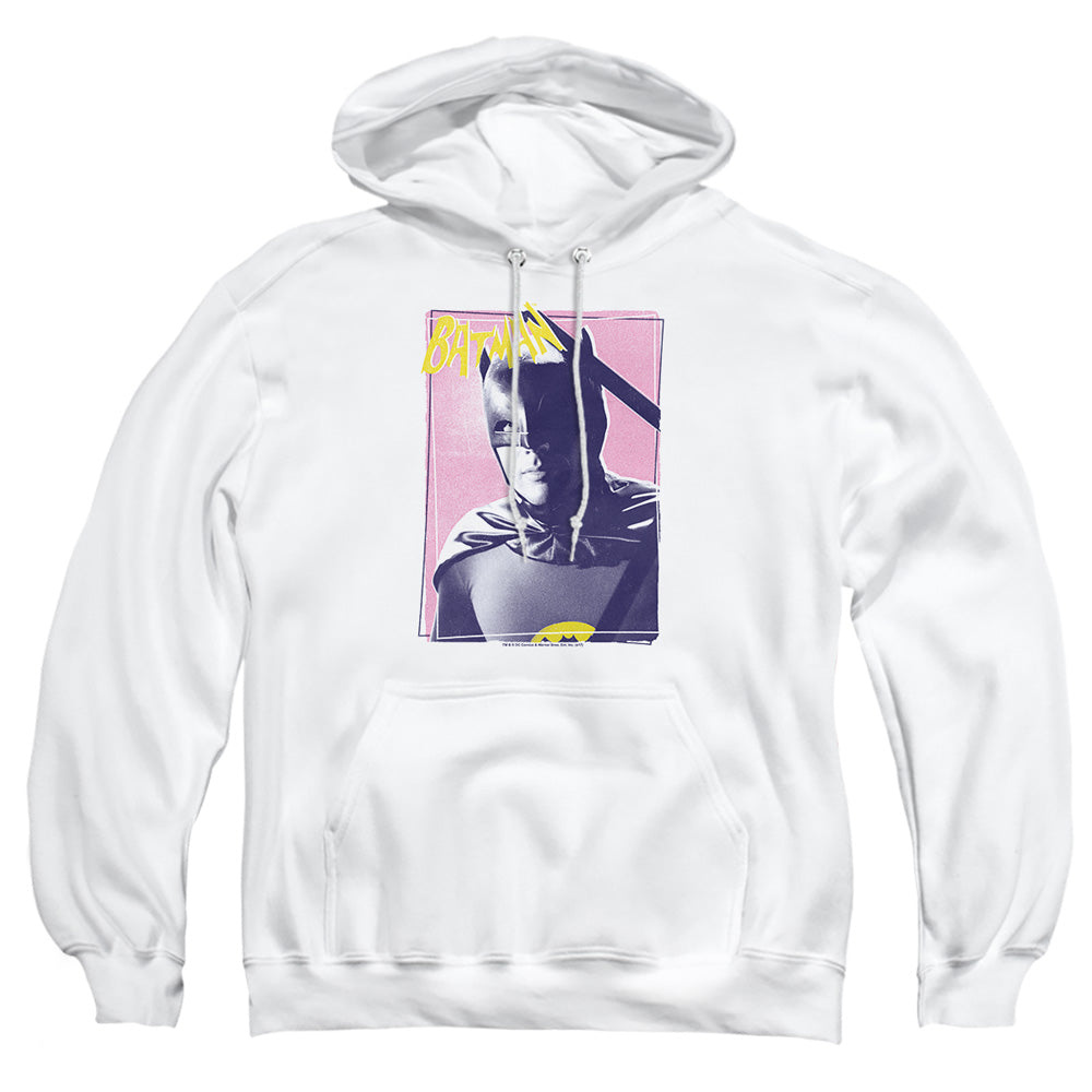 Batman Classic Tv Wayne 80S Mens Hoodie White Officially Licensed