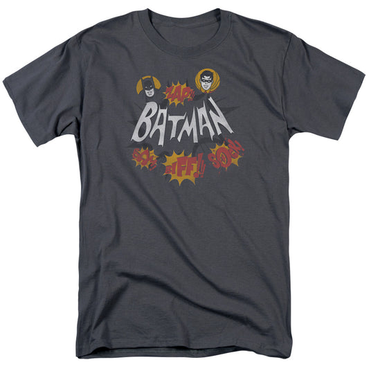Batman Classic Tv Sound Effects Mens T Shirt Charcoal