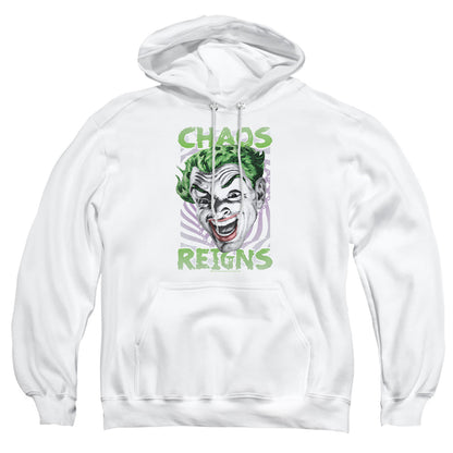 Batman Classic Tv Chaos Reigns Mens Hoodie White Officially Licensed
