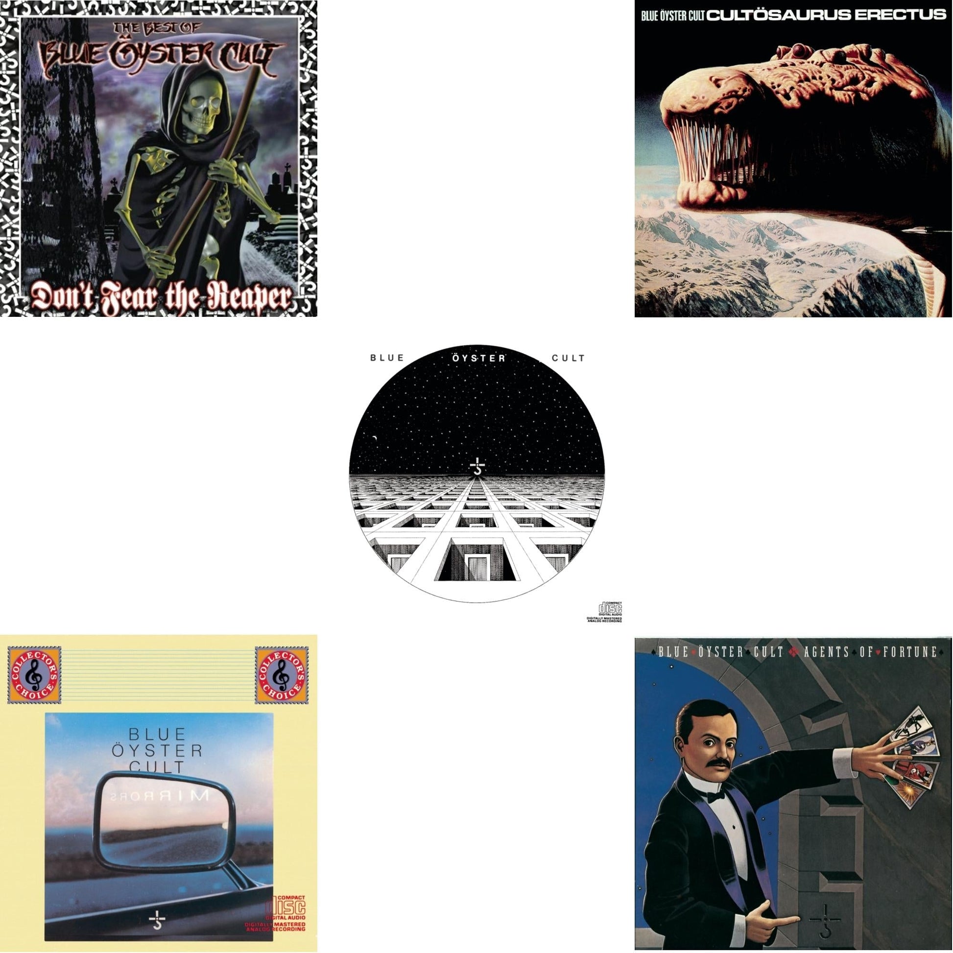 Blue Oyster Cult - Don't Fear The Reaper: Best Of Blue Oyster Cult & Blue Oyster Cult & Cultosaurus Erectus & Mirrors & Agents Of Fortune - CD Bundle