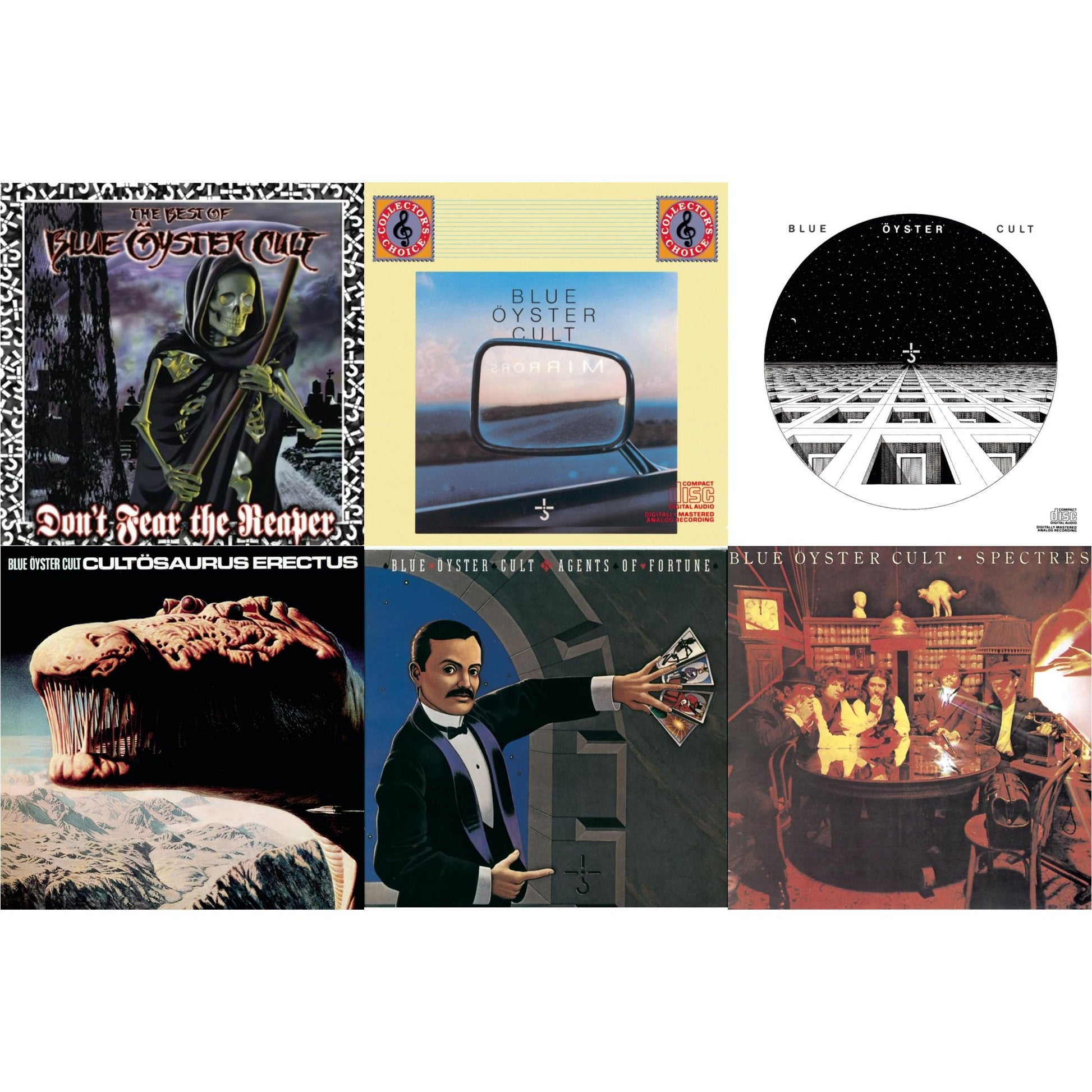 Blue Oyster Cult - Don't Fear The Reaper: Best Of Blue Oyster Cult & Blue Oyster Cult & Cultosaurus Erectus & Mirrors & Spectres & Agents Of Fortune - CD Bundle