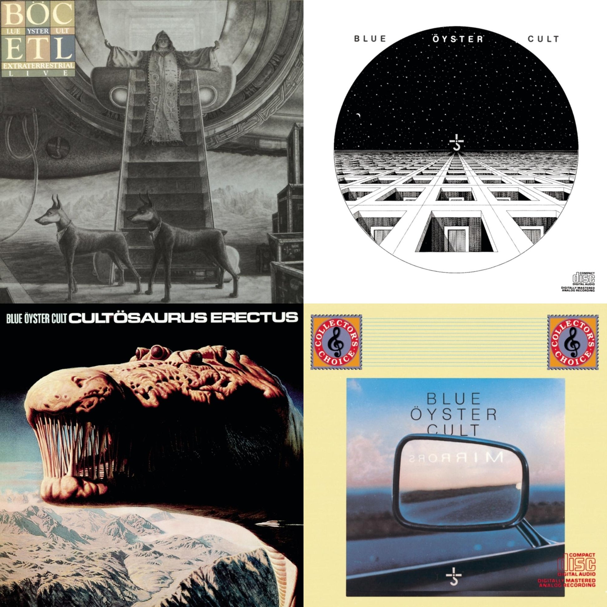 Blue Oyster Cult - Extraterrestrial Live & Blue Oyster Cult & Cultosaurus Erectus & Mirrors - CD Bundle