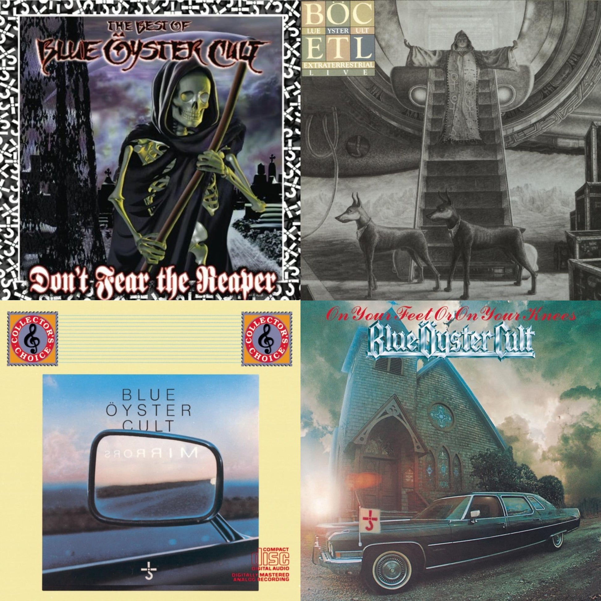 Blue Oyster Cult - Don't Fear The Reaper: Best Of Blue Oyster Cult & Extraterrestrial Live & Mirrors & On Your Feet Or On Your Knees - CD Bundle